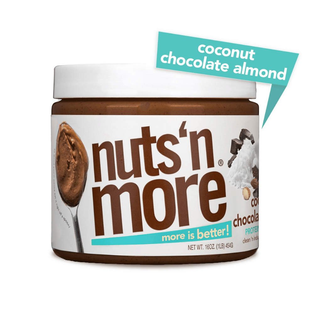 Nuts N More Best Almond Protein Nut Butters UK - Chocolate Coconut Flavoured 