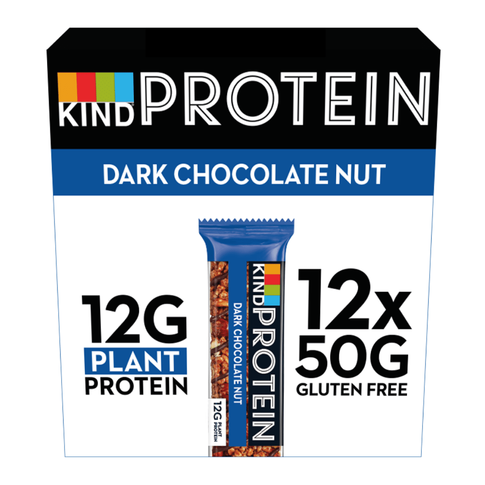 12 Packs of Dark Chocolate Nut KIND Snacks UK - 12x50g