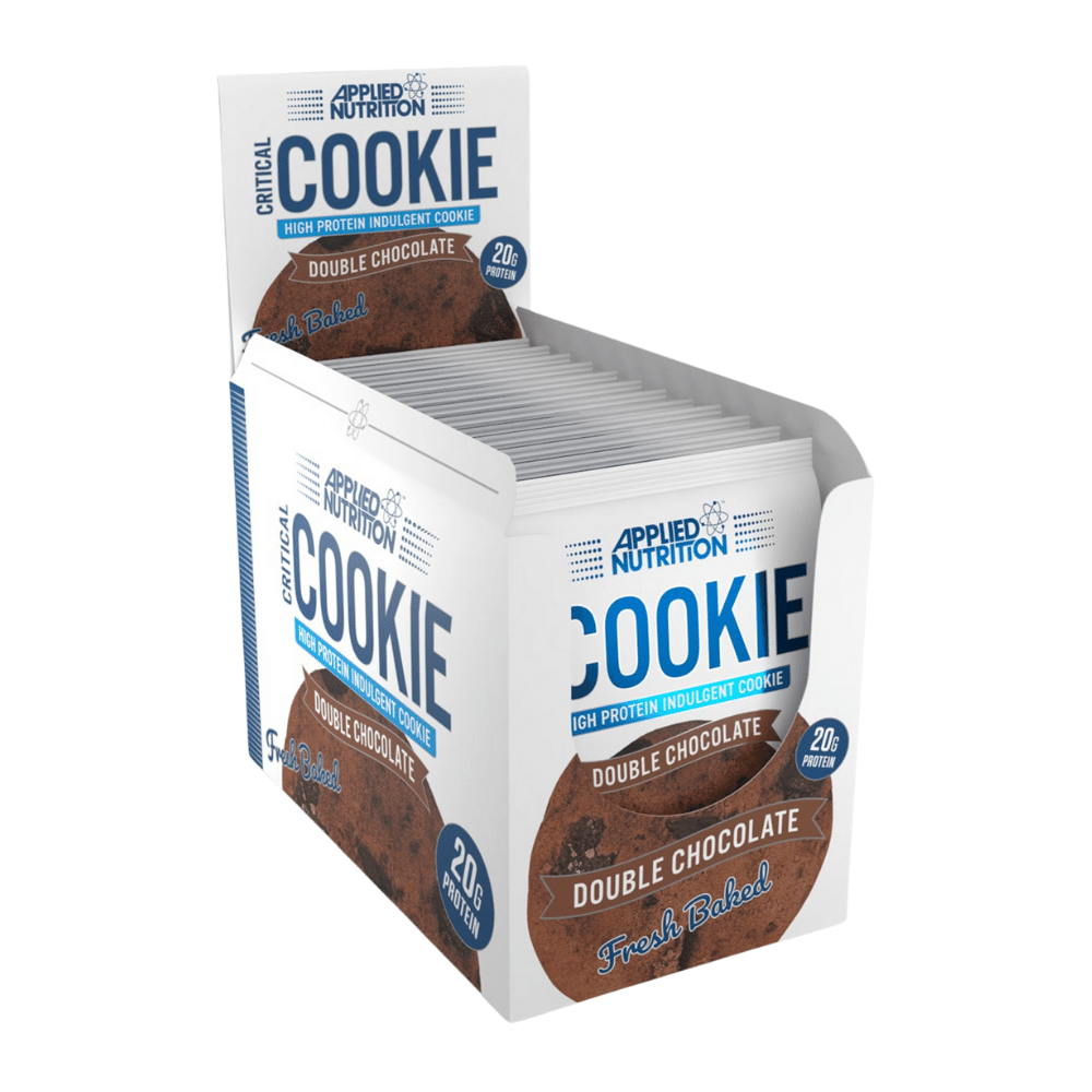 12 Pack Boxes of Applied Nutrition's Double Chocolate Fresh Baked Protein Cookies