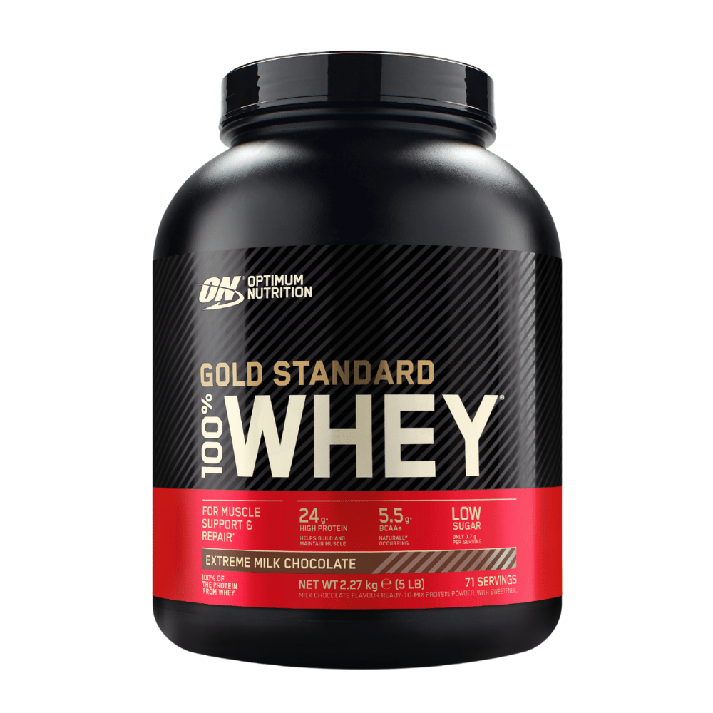 Extreme Milk Chocolate ON Gold Whey Protein Powder 2.27kg Large Tubs 