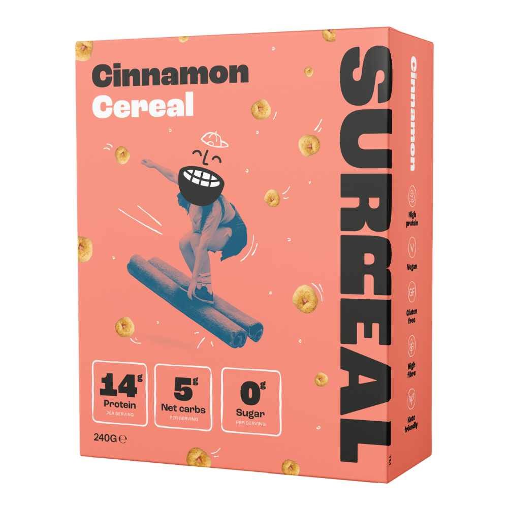 Eat Surreal Protein Breakfast Cereal - Cinnamon Flavoured - 240g Box Pack