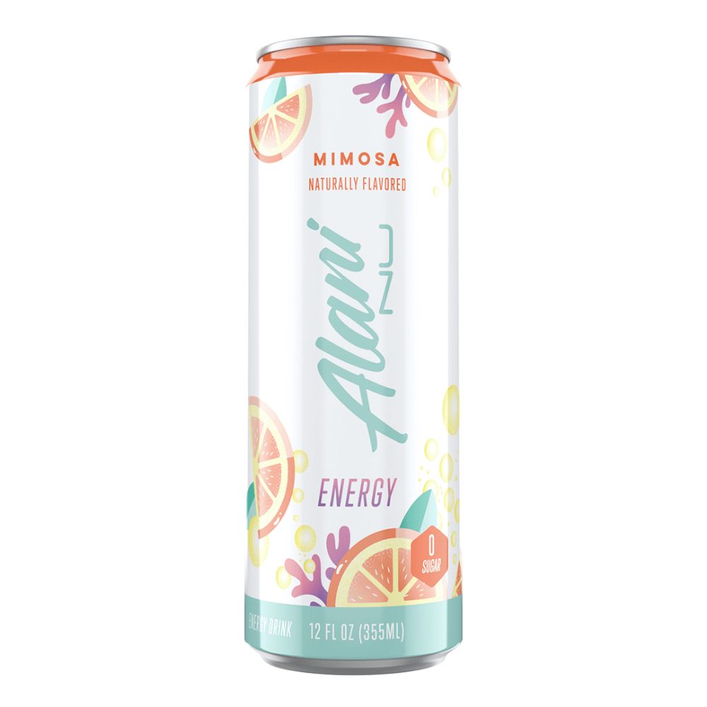 Mimosa Flavour Alani Nutrition Zero Sugar & Low Calorie Energy Drinks - Energy & Endurance Boosters - Added B Vitamins Energy Drinks