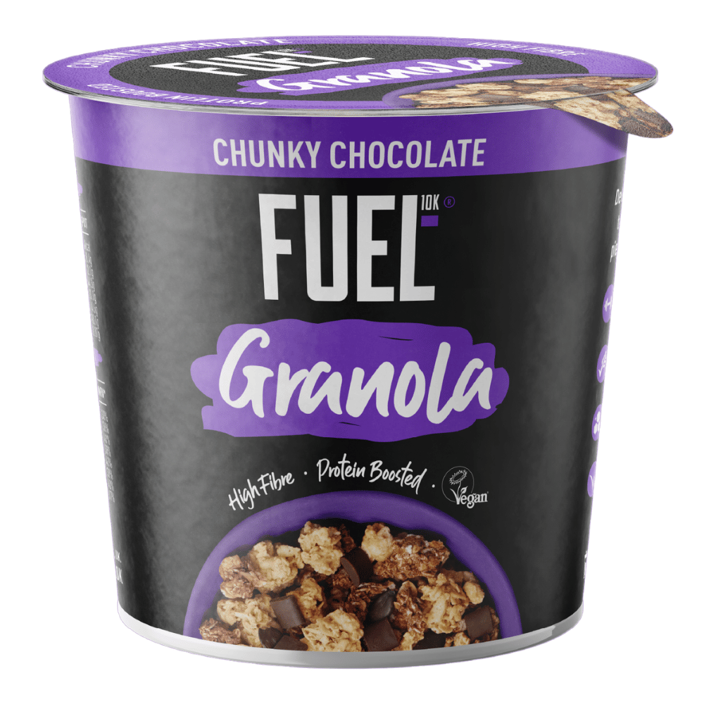 FUEL10K Chunky Chocolate High Fibre and Protein Granola - 70g Tubs