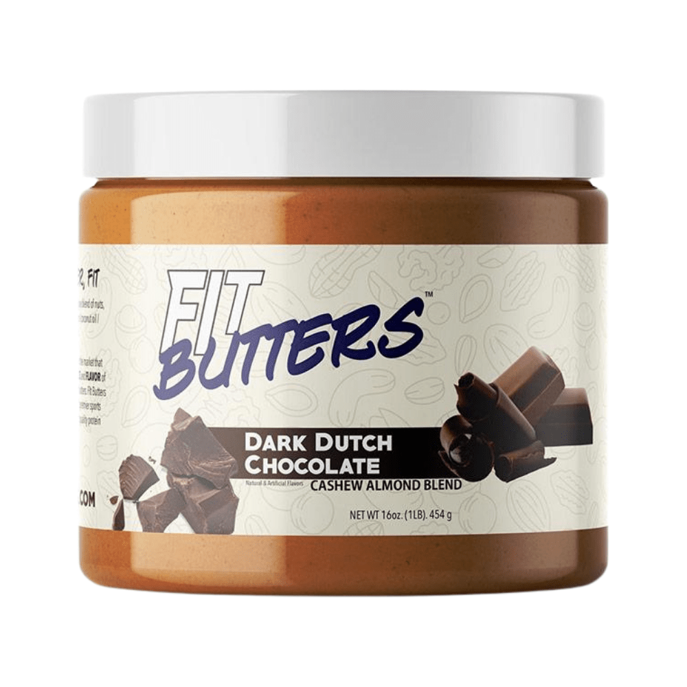 Decadent Dark Dutch Chocolate Cashew And Almond Protein Spreads - Made by Fit Butters in the USA - Imported to the UK