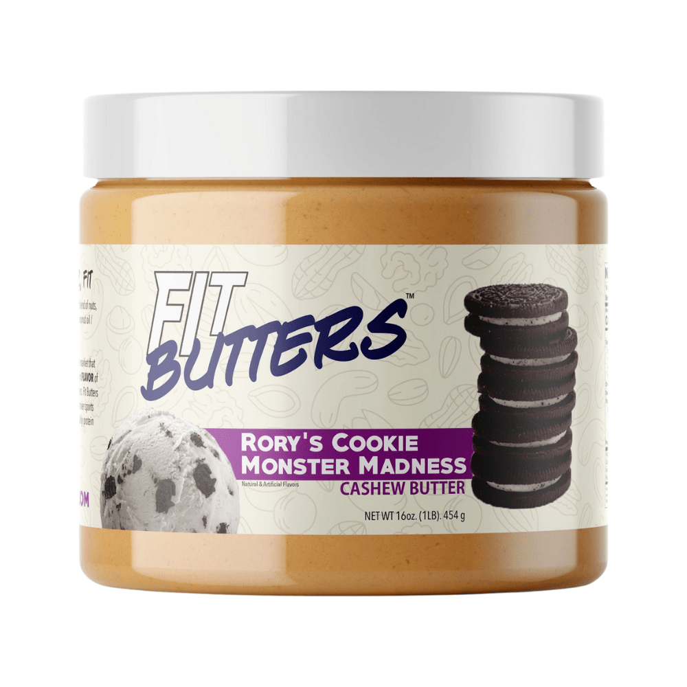Fit Butters Rory's Cookie Monster Madness Healthy Fat Protein Nut Butter - Single 454-Gram Tub