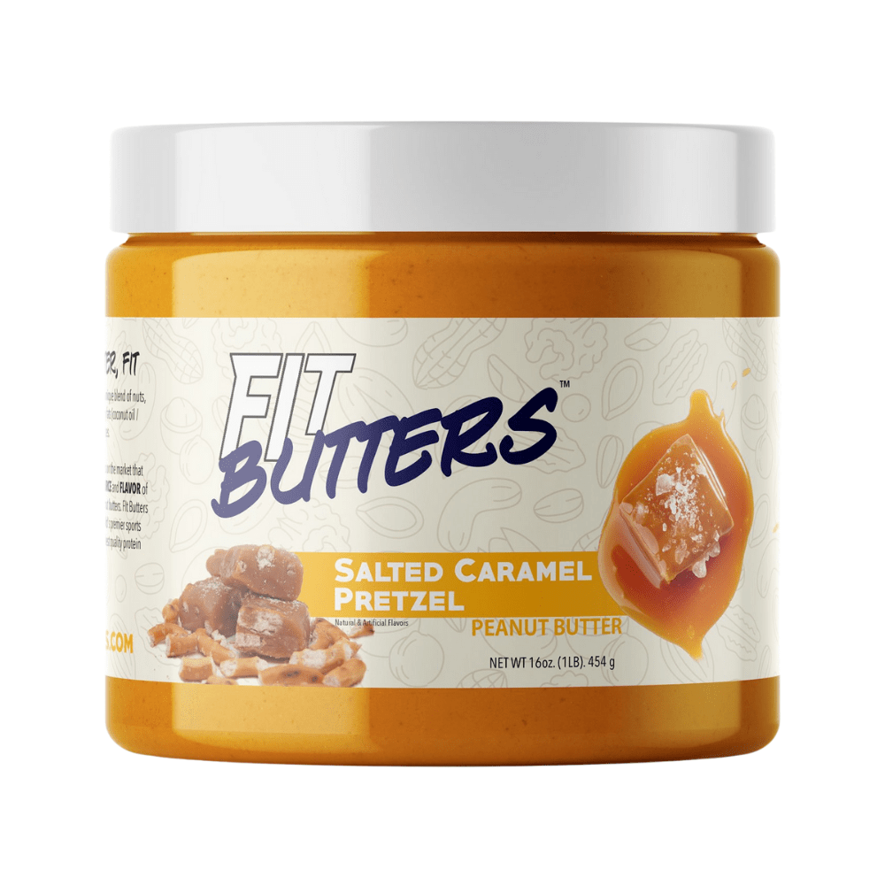 Salted Caramel Pretzel Fit Butters Natural Protein Nut Butters - Protein Package - Made With High Quality BEAM Whey Protein Isolate