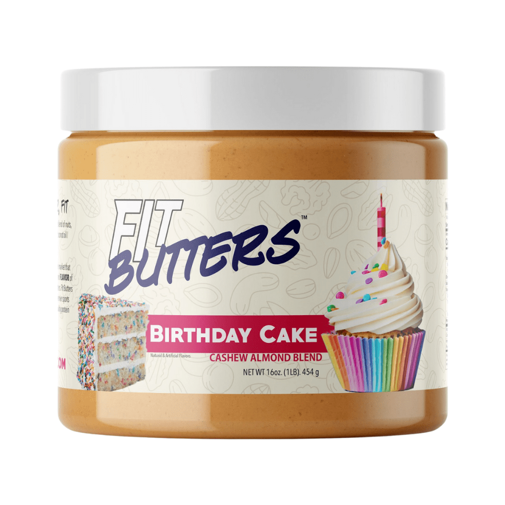 Birthday Cake Protein Spread by Fit Butters UK - Cashew Almond Nut Butter Blend