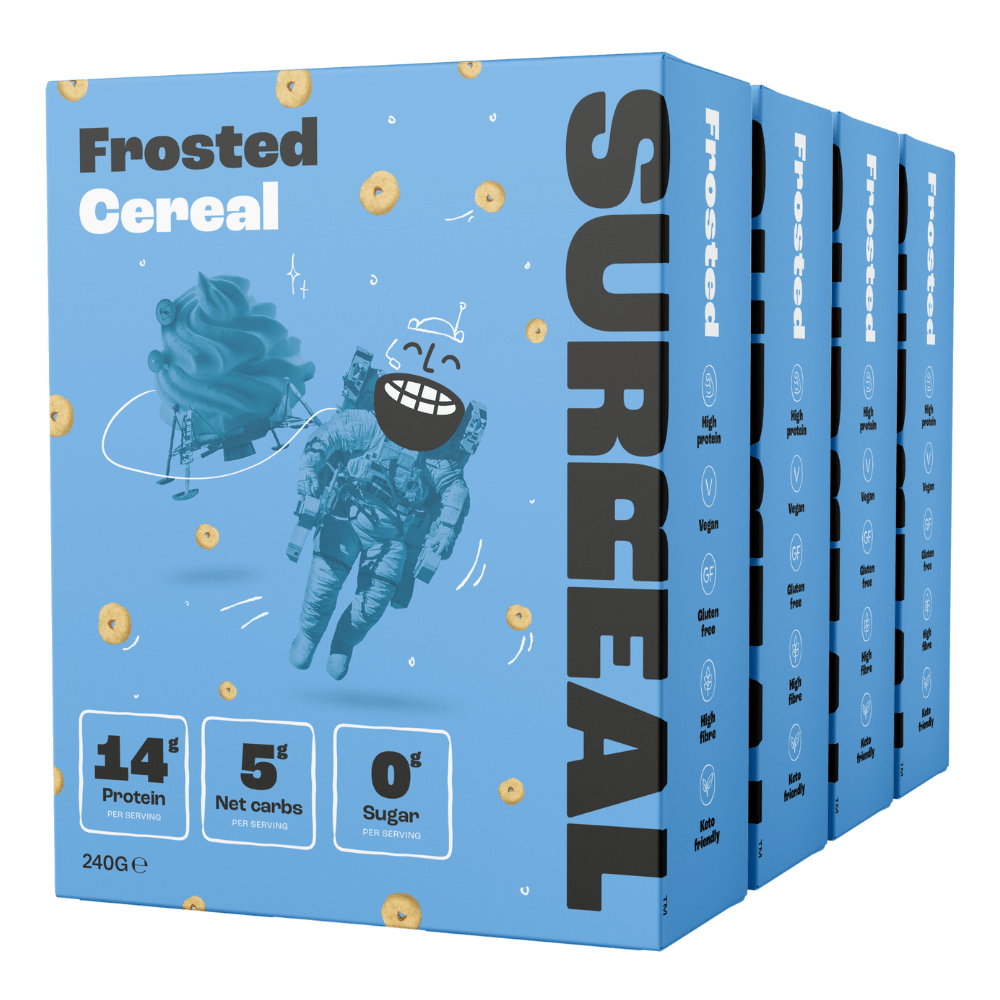 4 Pack of Frosted Surreal Protein Cereals 