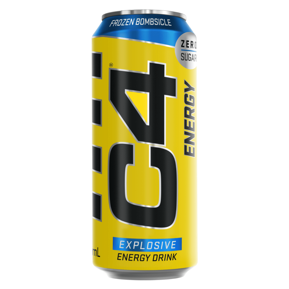C4 Energy Frozen Bombsicle Naturally Flavoured Zero Sugar Energy Drinks - 1x500ml Cans