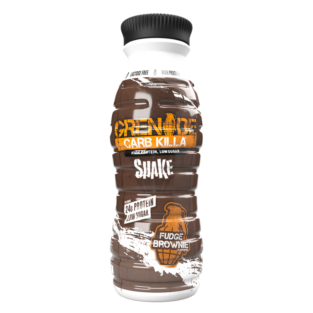 Grenade Chocolate Fudge Brownie Flavoured Carb Killa Protein Shakes - Single 330ml Bottles