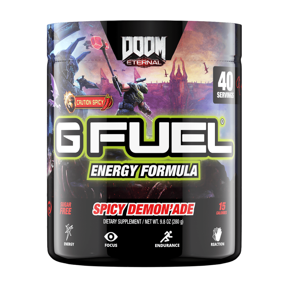 Spicy Demon'ade GFUEL Spicy Energy Drink Flavoured Mix - Inspired by DOOM Eternal