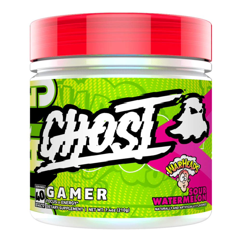 Warheads x Ghost Gamer Supplement - Supplement For Gamers and Gaming UK - Sour Watermelon (40 Servings)
