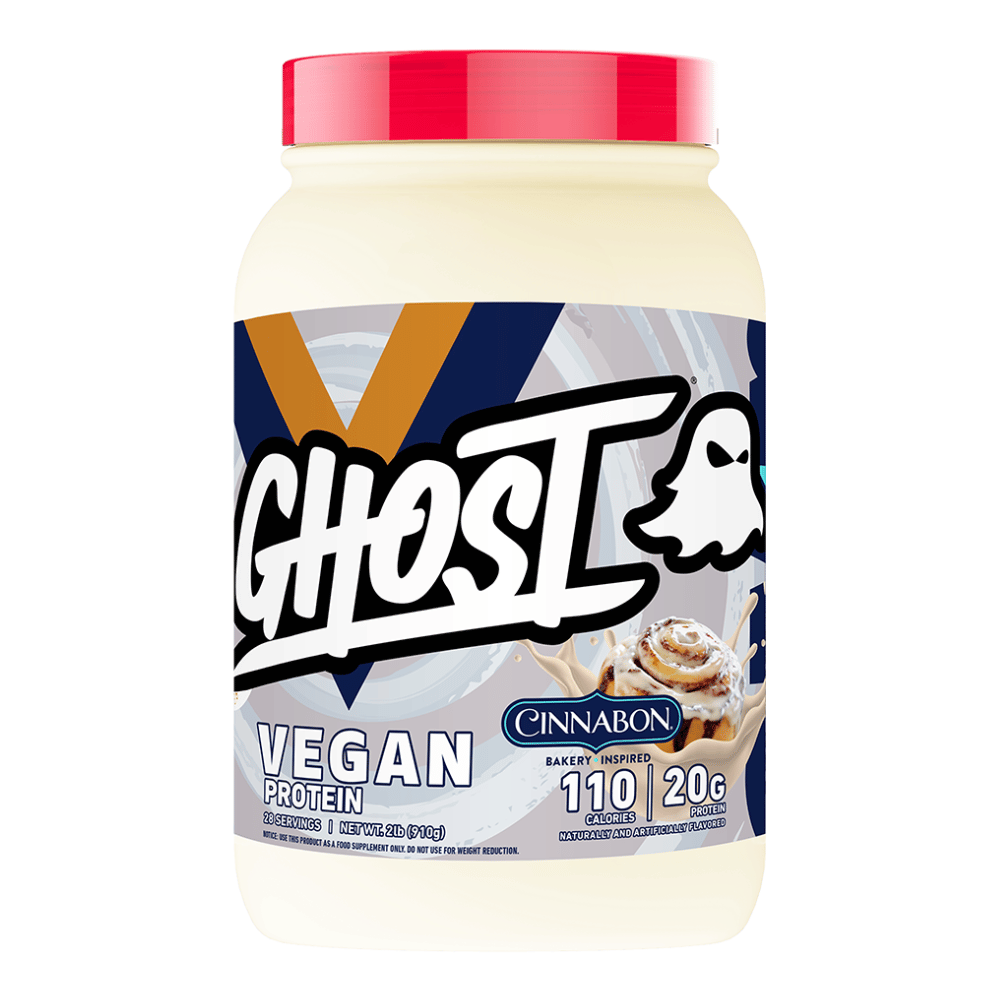 Ghost Vegan Cinnabon Protein Powder (28 Servings) - Protein Package UK