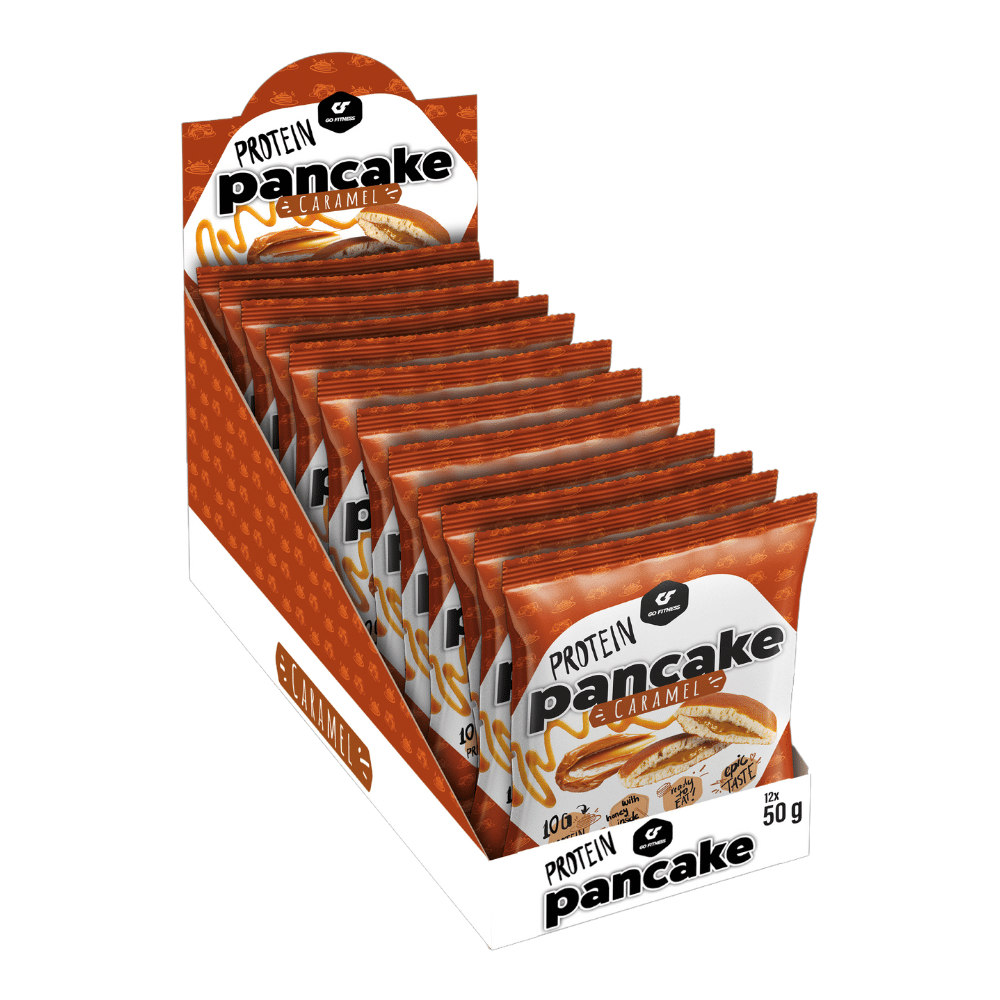 Go Fitness Protein Pancakes - Caramel Filled Flavour - 12x50g Box