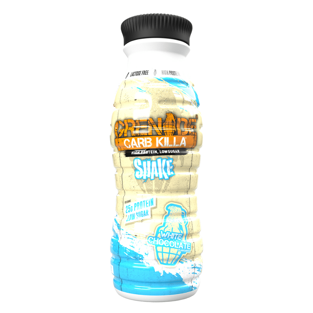 White Chocolate Grenade High Protein Carb Killa Shakes - 330ml Resealable Bottles - Pick and Mix Grenade Shakes