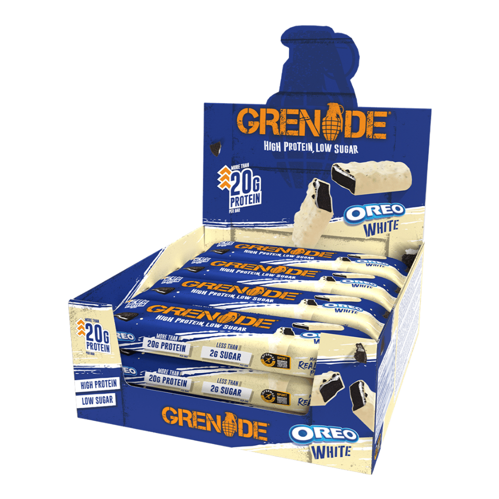 Grenade White Chocolate Oreo Protein Bars - 12 Pack of Grenade White Oreo