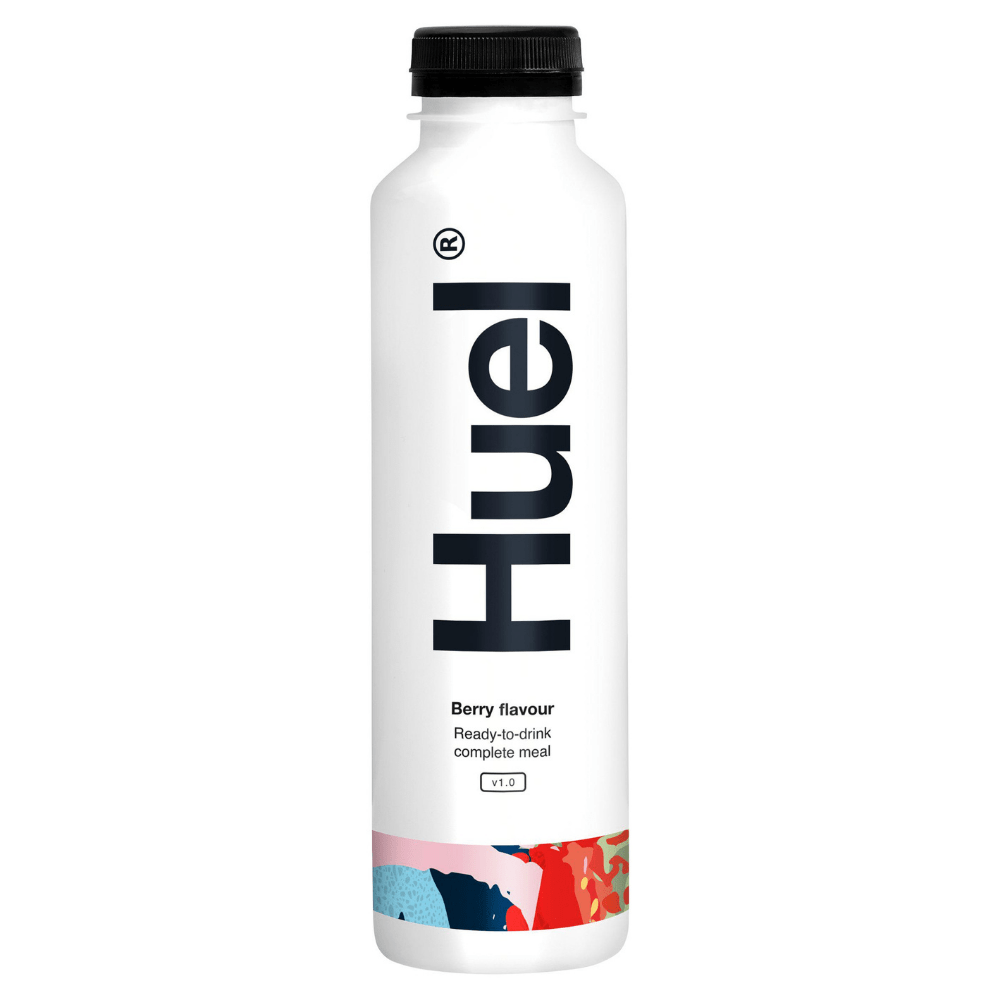 Berry Flavoured Ready-To-Drink Complete Meal Protein Shakes by Huel 500ml Bottles