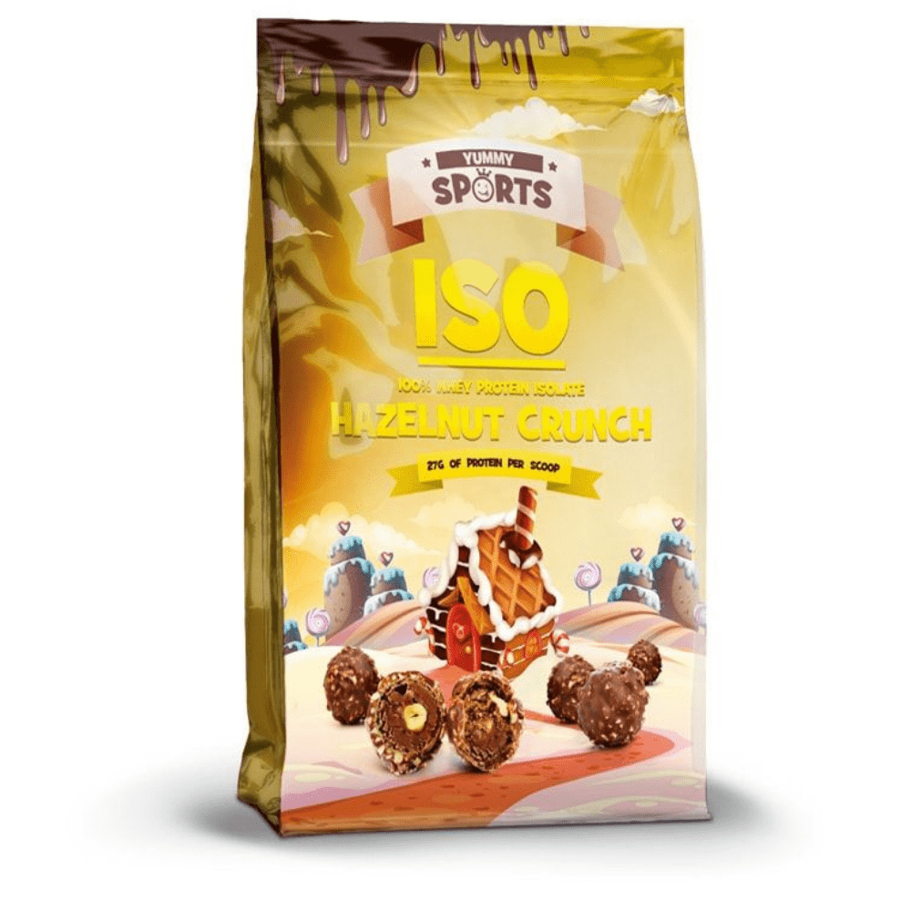Hazelnut Crunch ISO Yummy Sports Protein Powder - Imported from Canada