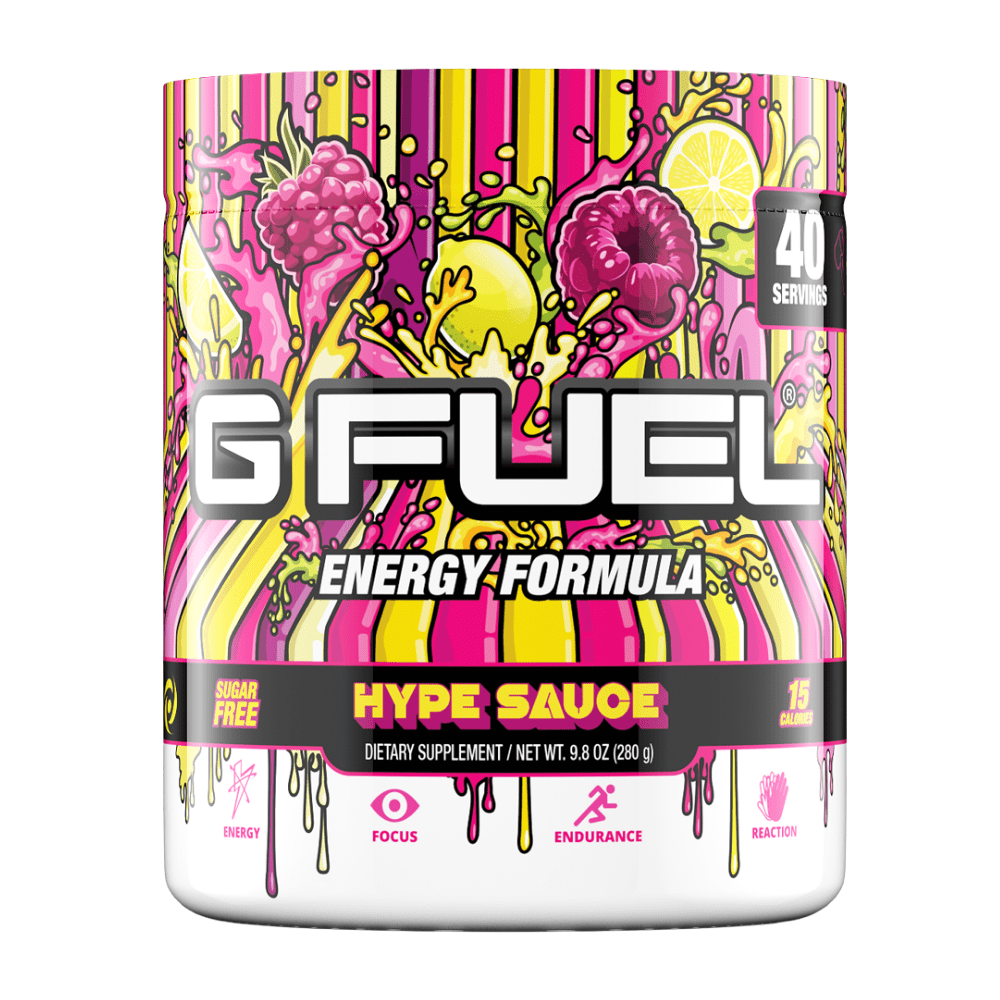 Official UK Esports GFUEL Energy Drink Formula - Sugar-Free and Low Carb Dietary Supplements - 280g Tubs
