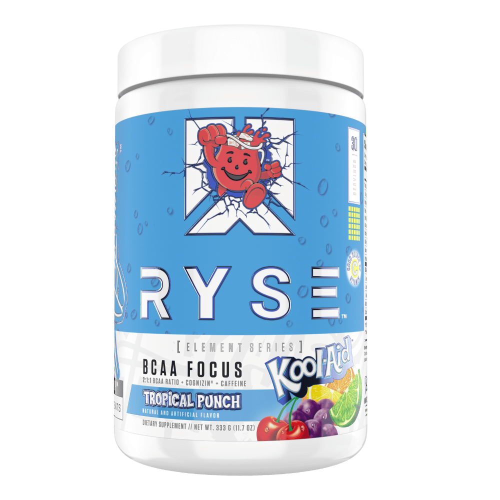 RYSE Kool-Aid BCAA Focus Powder - Tropical Punch Flavour - 30 Servings