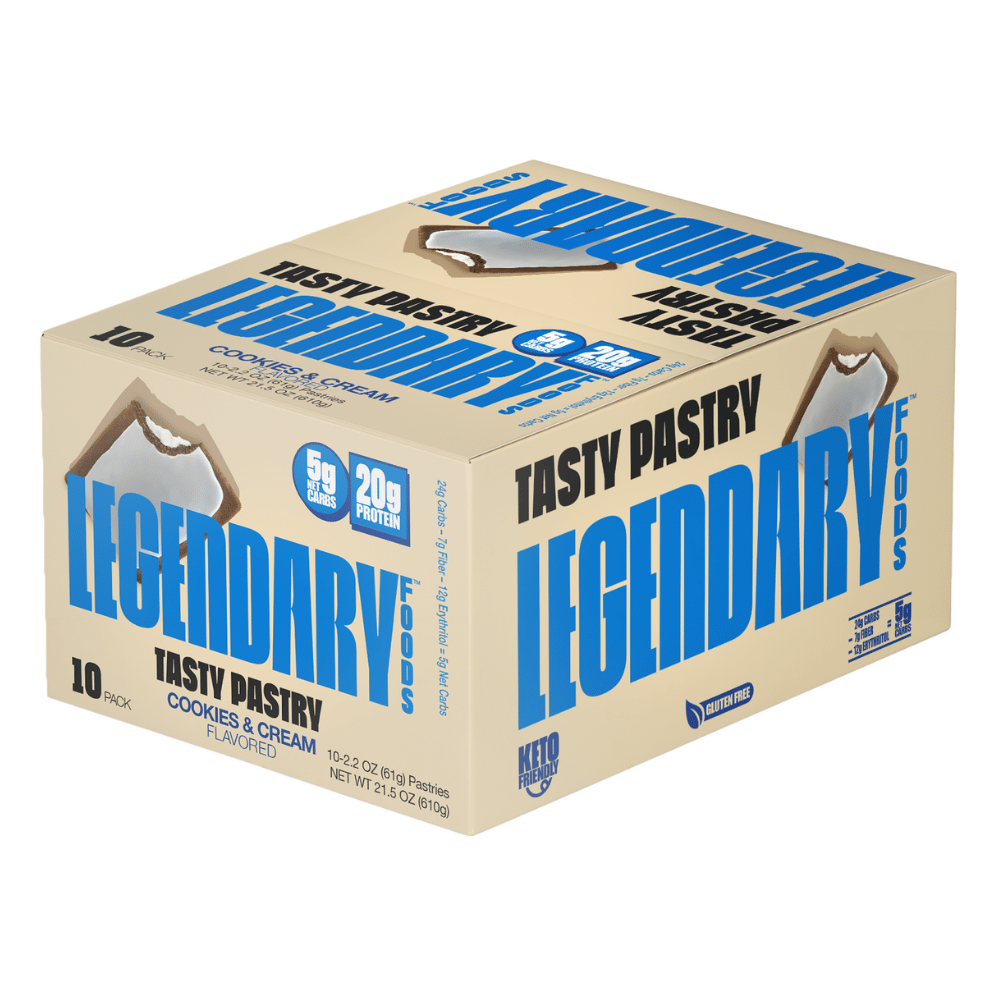 Legendary Foods Cookies and Cream Low Carb Protein Tart Boxes (10 Pastries)