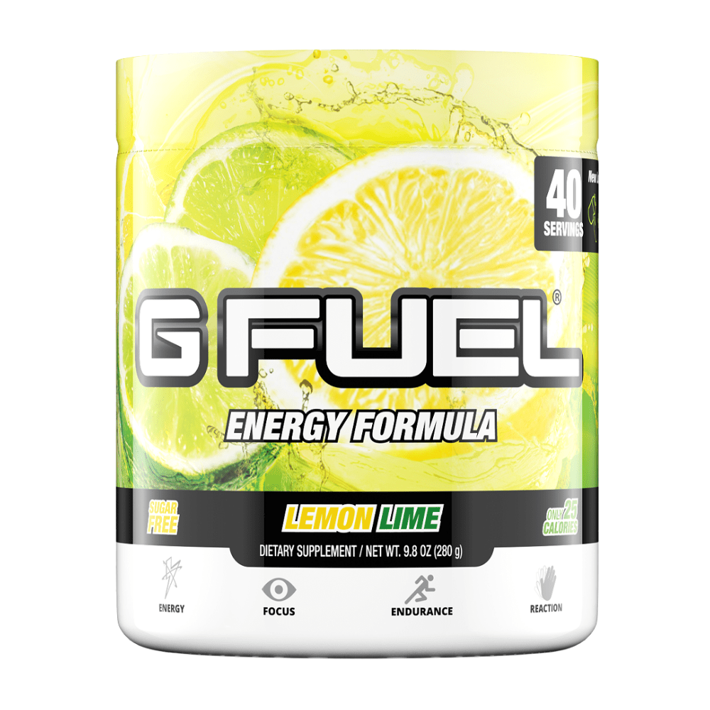 Lemon Lime Vitamin Fortified GFUEL Energy Supplement Tubs - UK Shipping