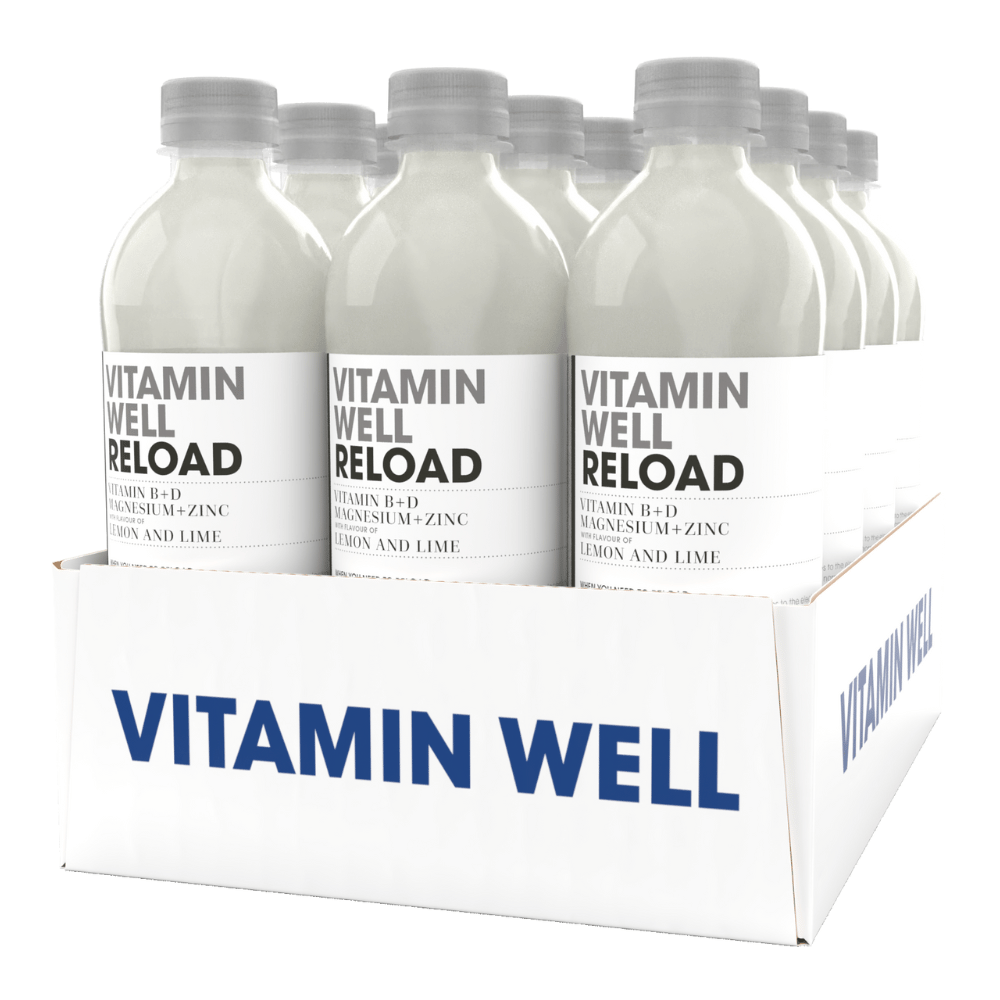 Reload Vitamin Well Lemon and Lime Drinks - 12 Bottle Packs