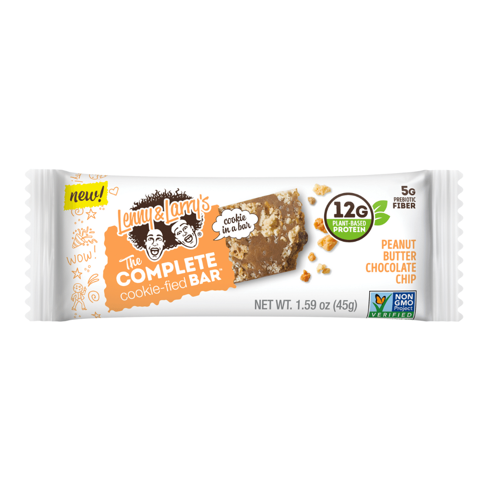 Peanut Butter Chocolate Chip Lenny and Larrys Protein Bars - Single 45-Gram Packs