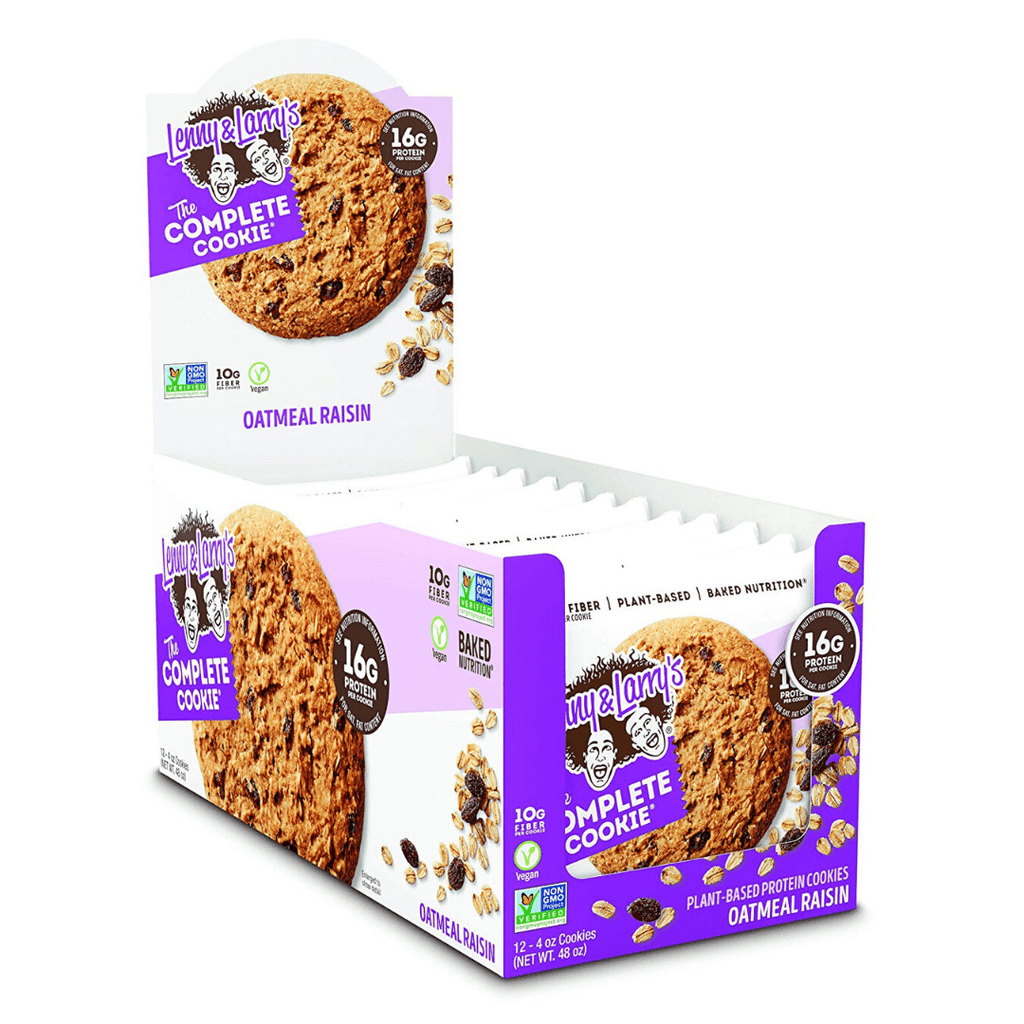 Oatmeal Raisin Lenny & Larry's Complete Cookie Box (12 Cookies), Protein Cookies, Lenny & Larry's, Protein Package Protein Package Pick and Mix Protein UK