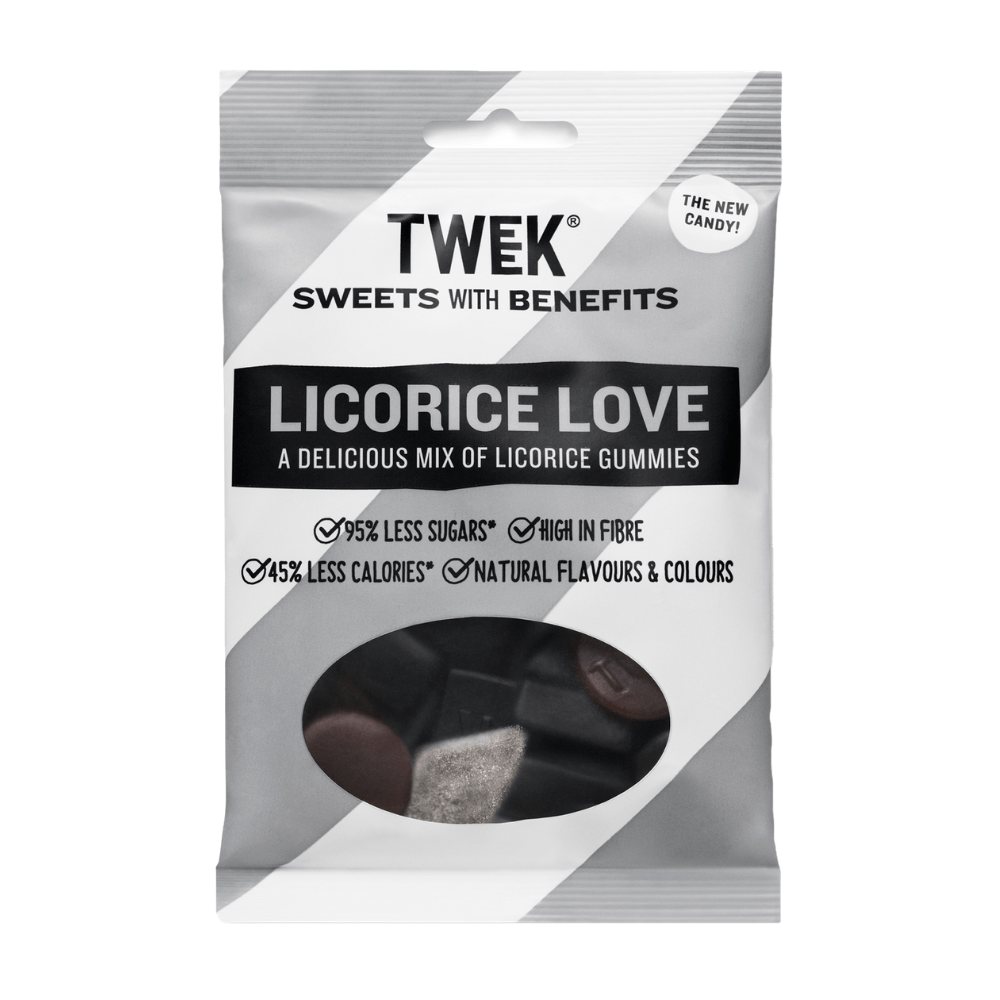 Licorice / Liquorice Love Tweek Sweets - Healthy Licorice Sweets - Protein Package UK