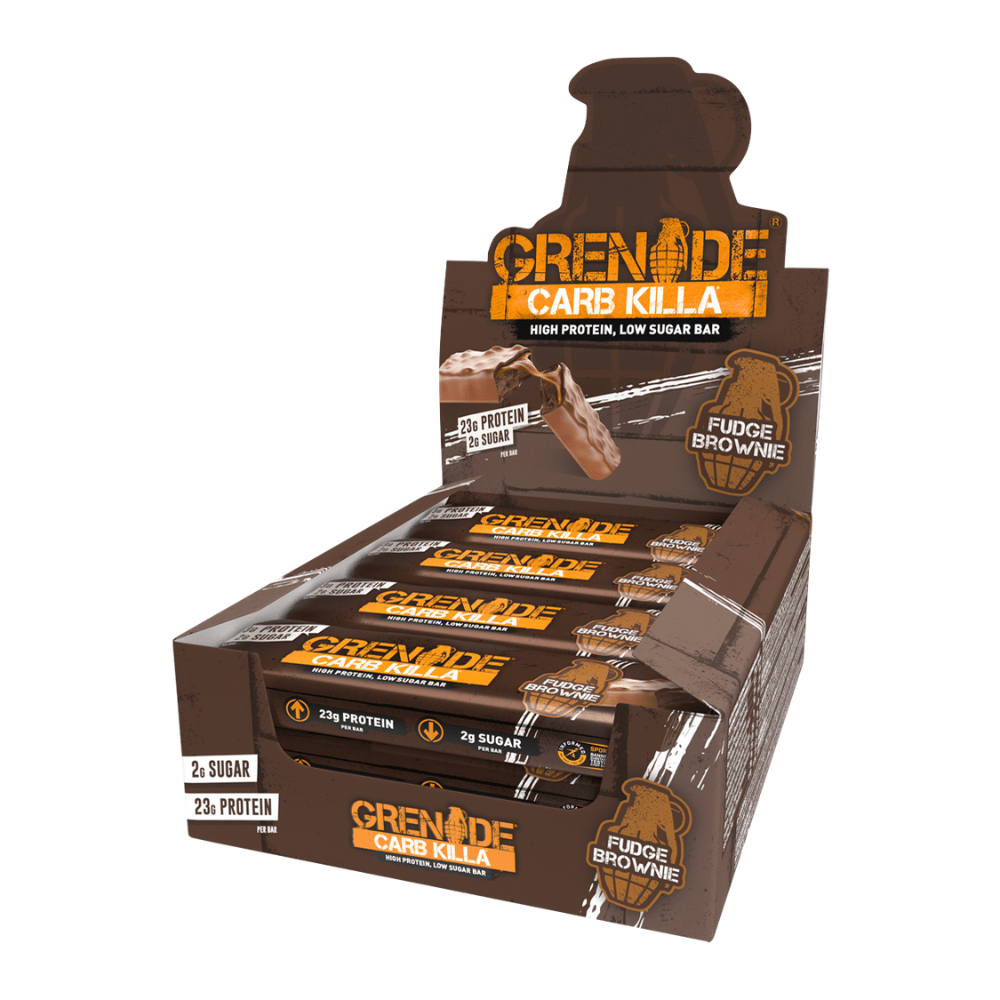 Fudge Chocolate Brownie Grenade Bar Selection Box of 12x60g