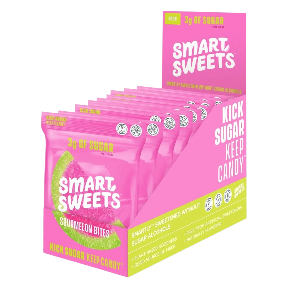Sourmelon Bites by Smart Sweets 12x50g - Low Calorie Sour Candy Gummies