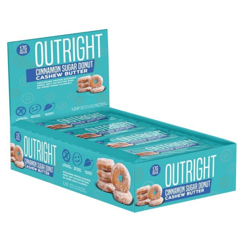 Cinnamon Sugar Donut With Cashew Butter Outright 17-Gram Protein Bars (12x60g Cheap Boxes) - US Imports