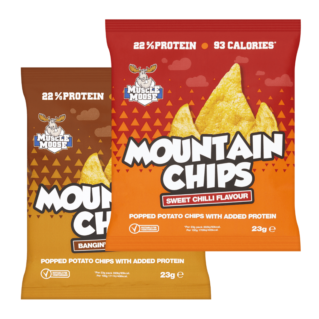 Muscle Moose Protein Mountain Chips Box (6 Packets), Protein Crisps, Muscle Moose, Protein Package Protein Package Pick and Mix Protein UK