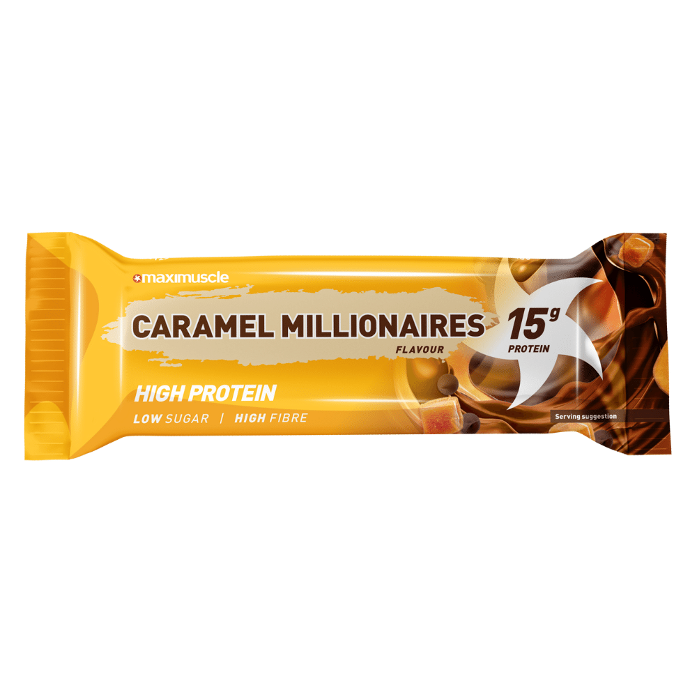Caramel Millionaires Flavoured High Protein Snack Bars - Single 45-Gram Packet