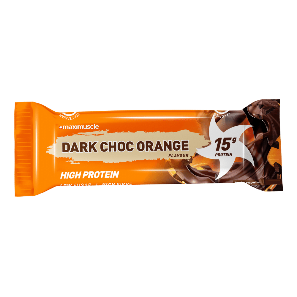 Dark Chocolate Orange Maximuscle Low Sugar Protein Bar - 45-Gram Packet