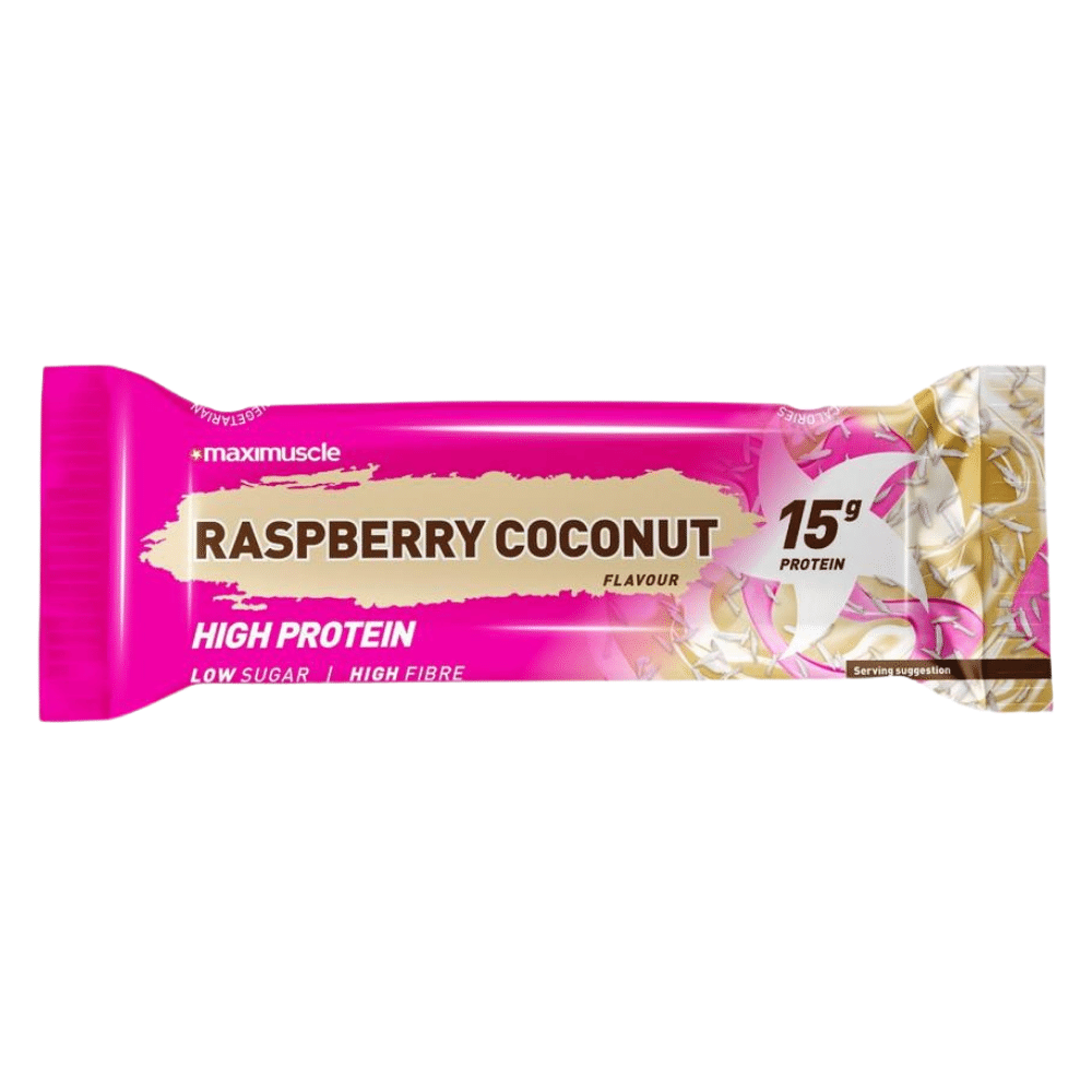 Maximuscle Raspberry Coconut High Protein Bars - 45g Packets