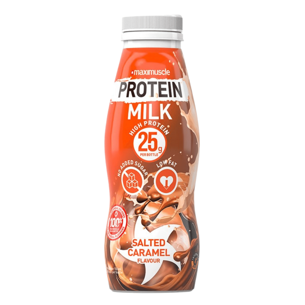 Salted Caramel Flavoured Maximuscle Single 330ml Bottles - Protein Shakes from Protein Package