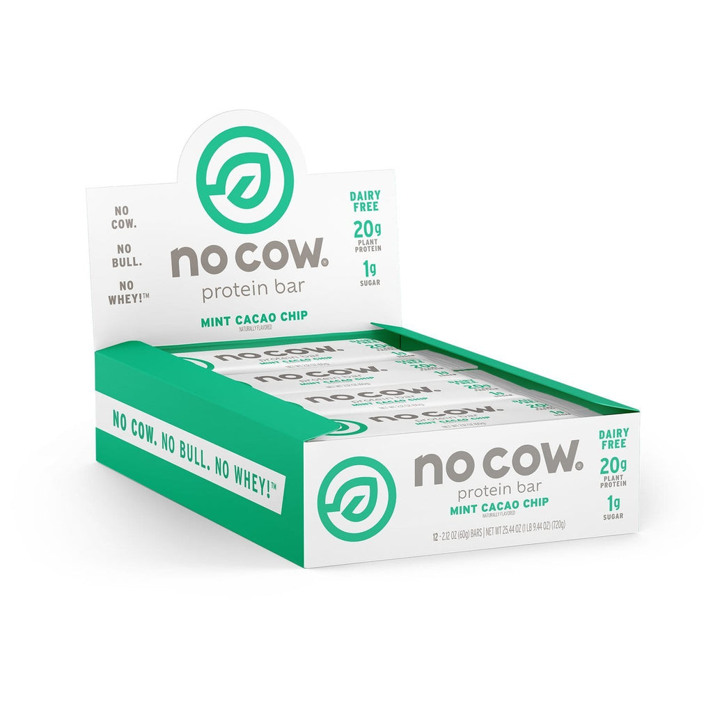 Mint Chocolate Chip Plant-Protein NoCow Bars - 12 Pack