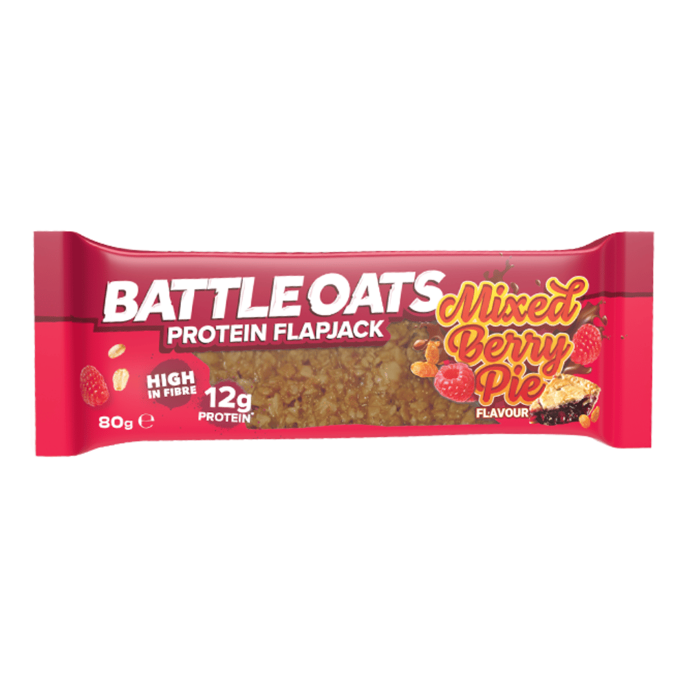 Battle Oats Mixed Berry Pie Protein Flapjacks - 1x80g Packets