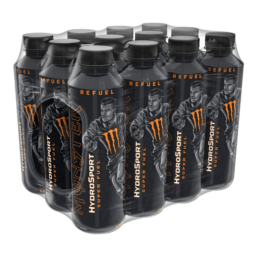 Charge Monster HydroSports Super Fuel Low Calorie BCAA Energy Drinks - 12 Pack