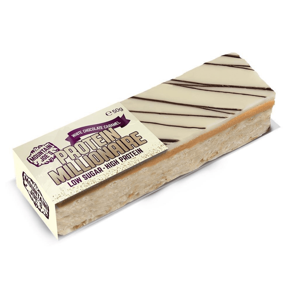 White Chocolate Caramel Mountain Joes Millionaire Crunch Bars UK