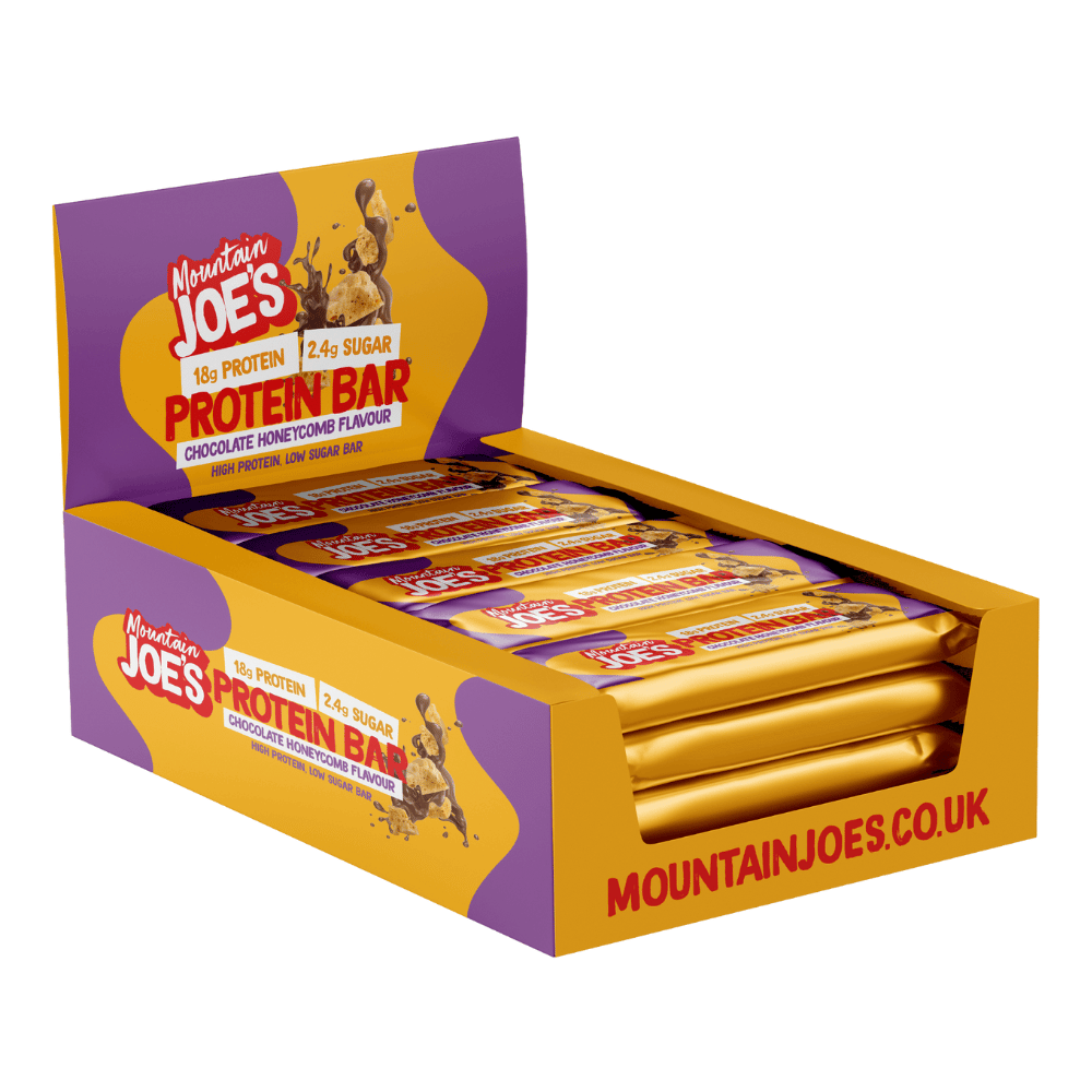 Mountain Joe's Honeycomb Chocolate Protein Bars - 12 Bar Box