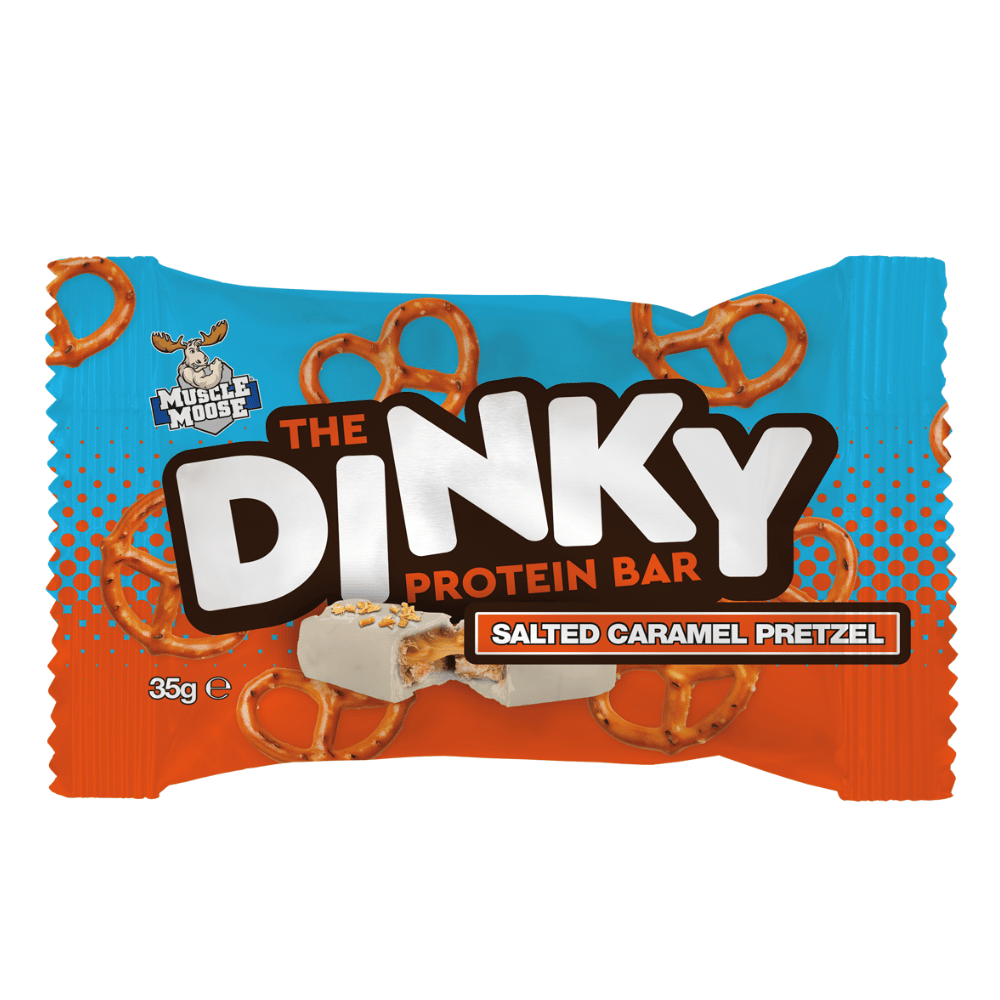 Muscle Moose Dinky - Salted Caramel Pretzel Flavour - Single 35g Packet