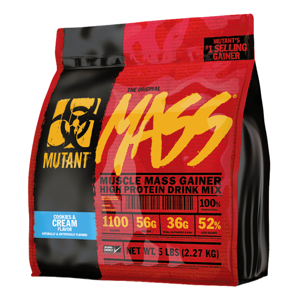 Mutant Mass UK Cookies And Cream Protein Powder - 16 Serving Bags