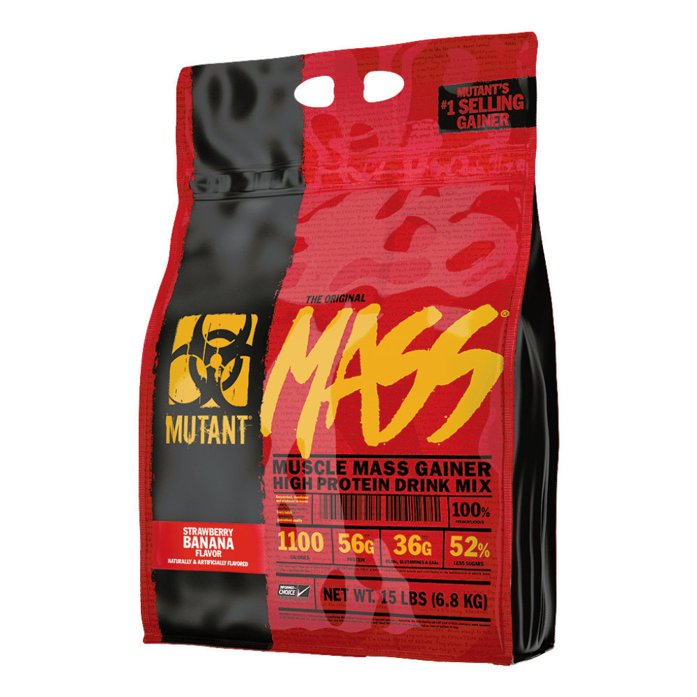 Mutant Strawberry Banana Muscle Mass Gainer Protein Powder - 6.8kg Bags