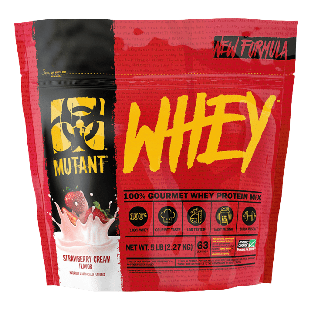 2.27kg Bags of Strawberry Cream Mutant Whey Easy Mix Powder