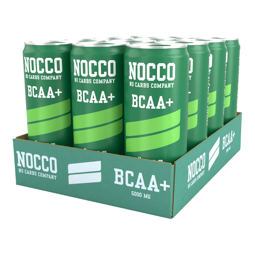 NOCCO BCAA+ Apple Flavour Caffeine-Free Energy Drinks - 12x330ml Cans
