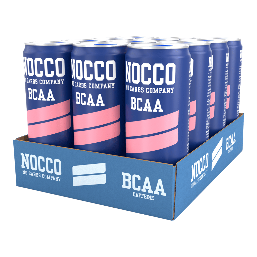 Tropical Flavour NOCCO BCAA Amino Acids Caffeine Energy Drinks (12x330ml Packs)