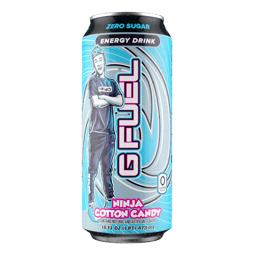 Ninja x GFUEL Cotton Candy 0-Calorie Energy Drinks UK - Protein Package